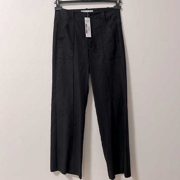 NWT BRENDA BEDDOME Linen Pant - Black - Size 25 - Picture 5 of 13